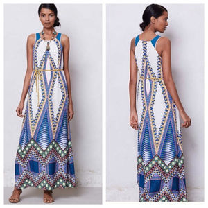 Anthropologie Maeve PakPao Geometric Maxi Dress